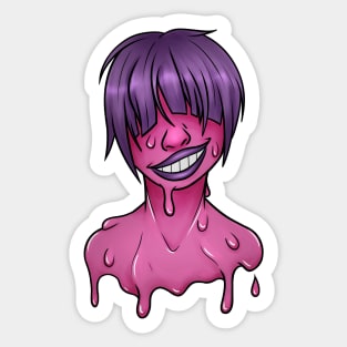 Melting Girl Pink Sticker